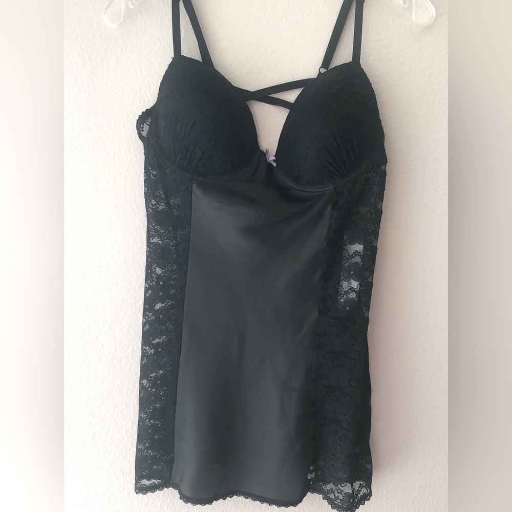 NEW NWT Black Lace Lingerie